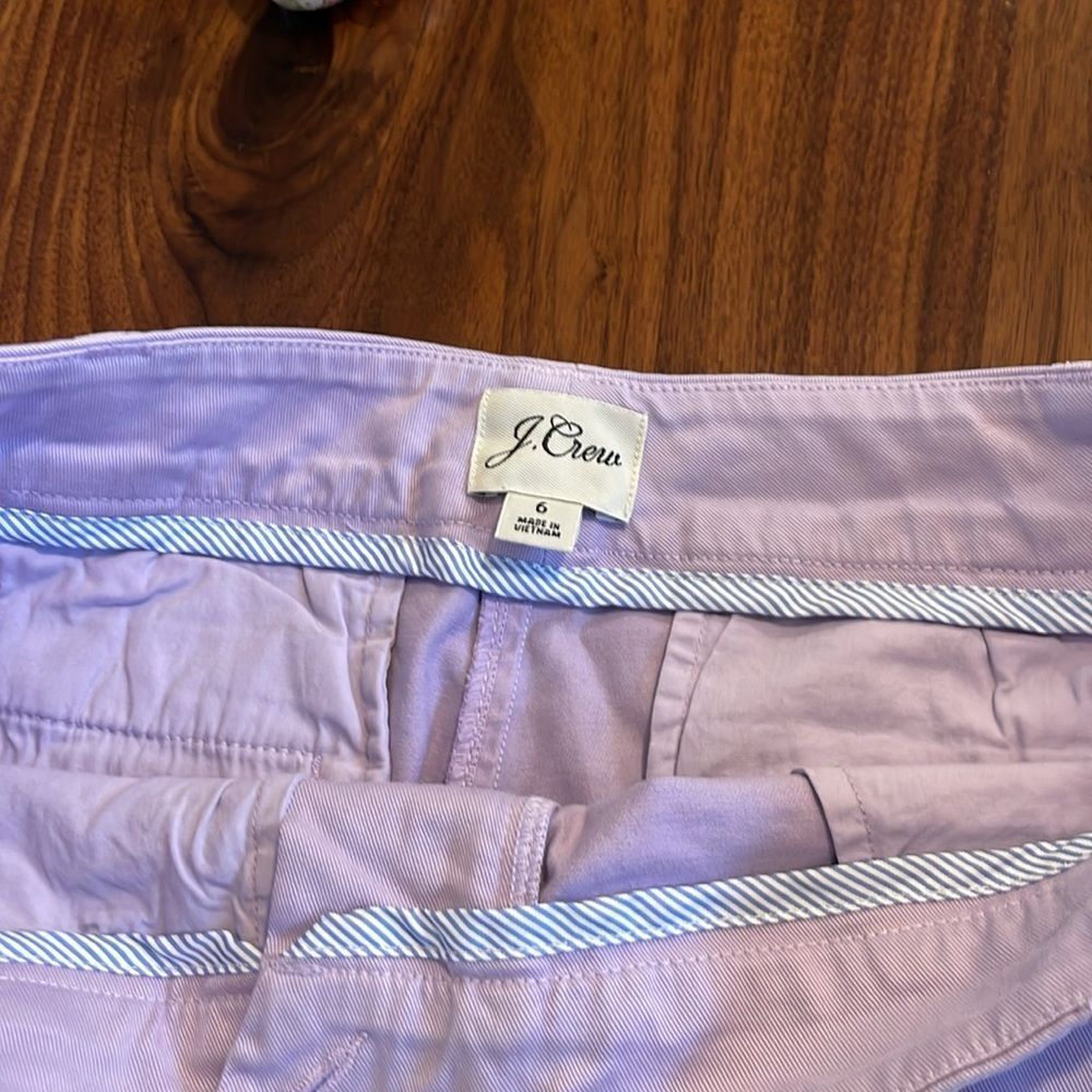 J Crew 5” Lavender Chino - Picture 3 of 3
